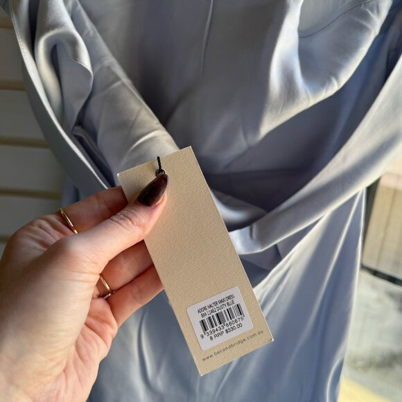 Bec & Bridge Adore Halter Maxi Dress in Dusty Blue - Picture 7 of 9